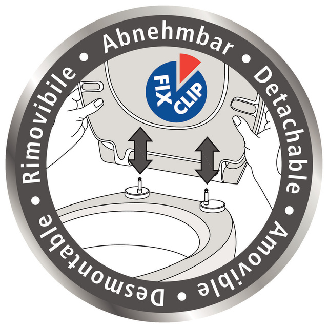 Capac de toaletă ASTERA - mecanism Easy Close, Duroplast, WENKO