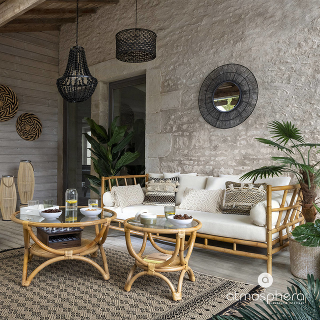 Perna decorativa cu franjuri MACRAME, 30 x 50 cm