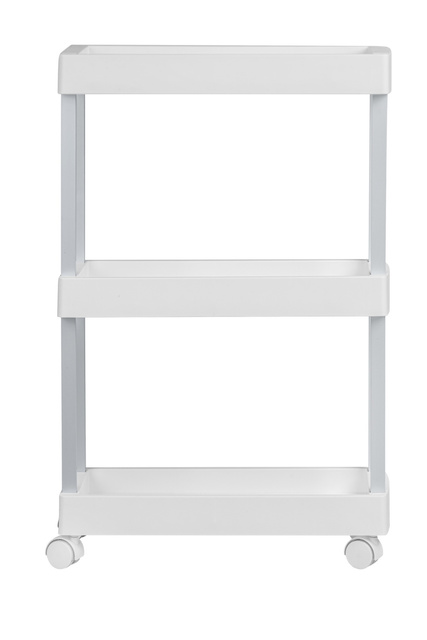Polita etajera multifunctionala cu roti 3 rafturi MINO, Alb, WENKO