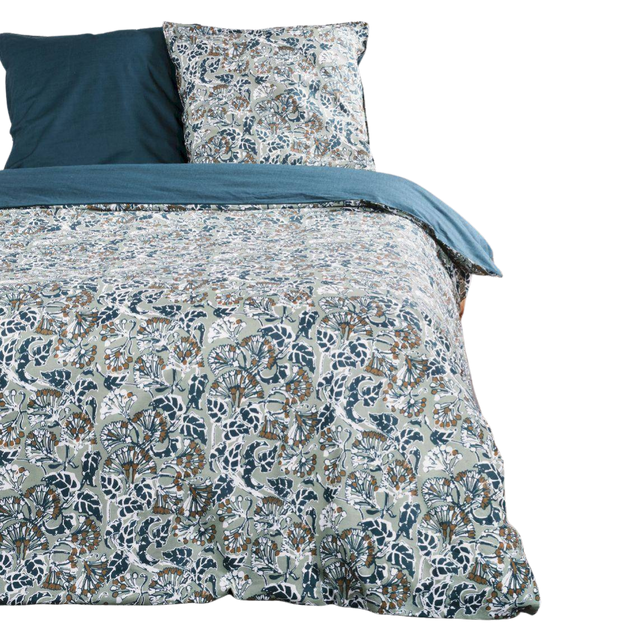 Lenjerie de pat din bumbac cu Deco Pattern, reversibila, 220 x 240 cm