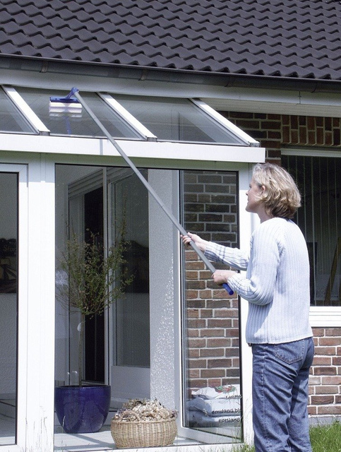 Spălător de geamuri MAXI + mâner pliabil lung, rază de acțiune de până la 3 m