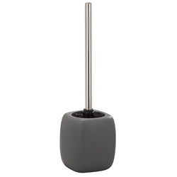 Recipient pentru perie FARO GREY + perie WC, WENKO, gri