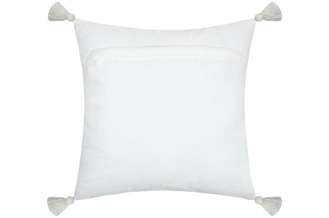 Perna din bumbac cu franjuri, BALMA, 45 x 45 cm