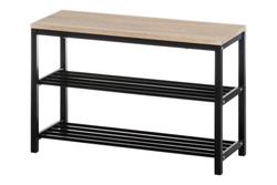 Raft pentru pantofi cu banca, 30 x 80 x 51 cm