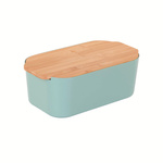 Cutie de paine cu capac din bambus, 33 x 18,5 x 12 cm