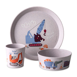Set vesela pentru copii: farfurie, bol, cana DREAMS, KOZIOL
