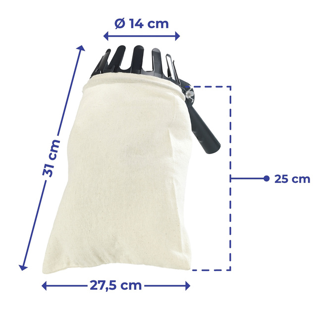 Culegător de fructe, pungă din bumbac, Ø 14 cm