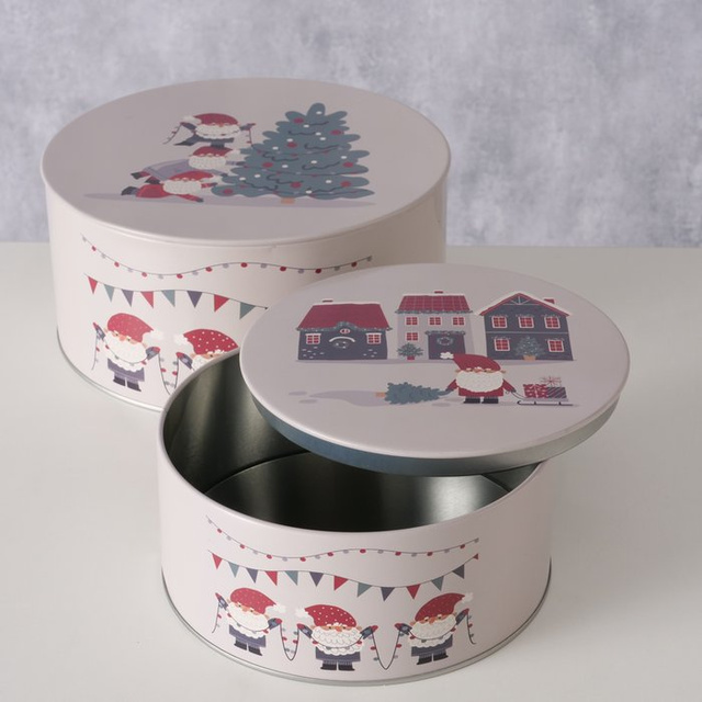 Set de două cutii pentru depozitare MONTI, Ø 16-20 cm