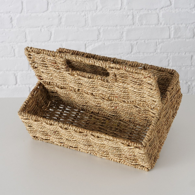 Coș iarbă de mare Elstra, două compartimente, 20 x 30 x 21 cm