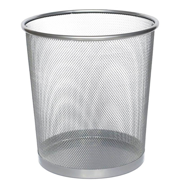Coș de hârtie din plasă de oțel, ZELLER, gri