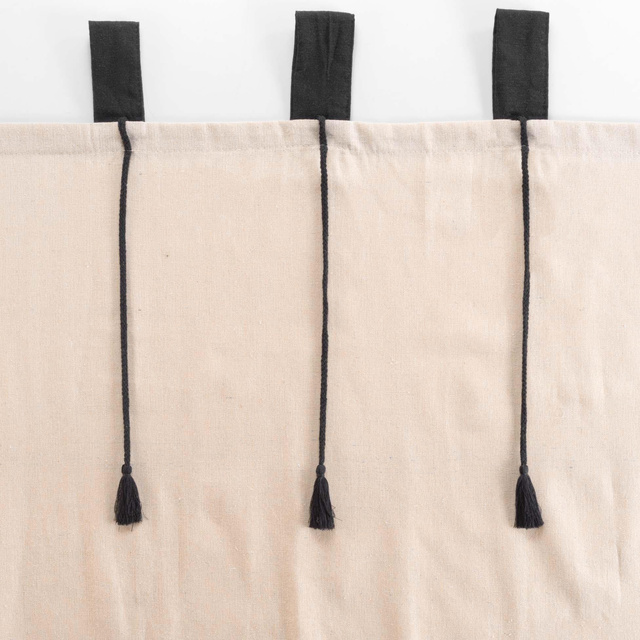 Perdea cu inele textile FILINE, bumbac artificial, 140 x 240 cm