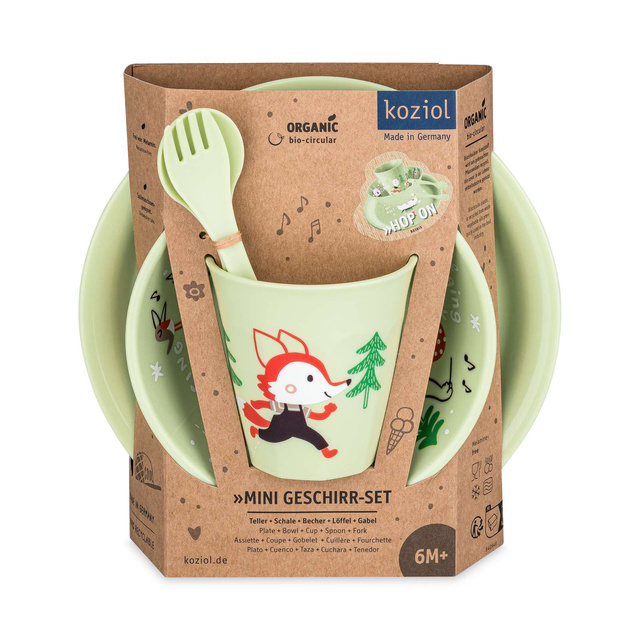 Set veselă pentru copii HOP ON AT HOME, 4 piese, KOZIOL