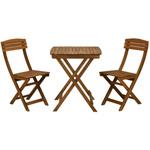 Set mobilier balcon, lemn de salcam