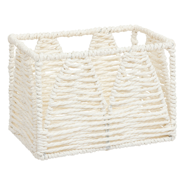 Set de 4 cutii de depozitare Soleya alb-negru din hârtie