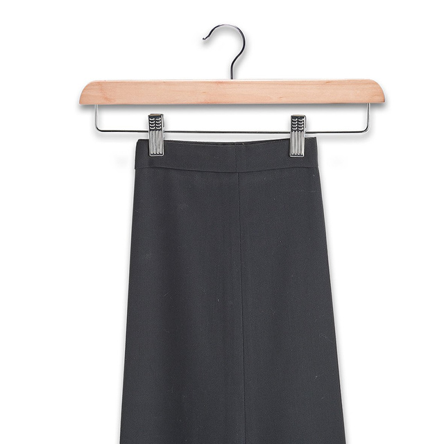 Umeraș din lemn cu cleme pentru fuste, 1 bucată, ZELLER