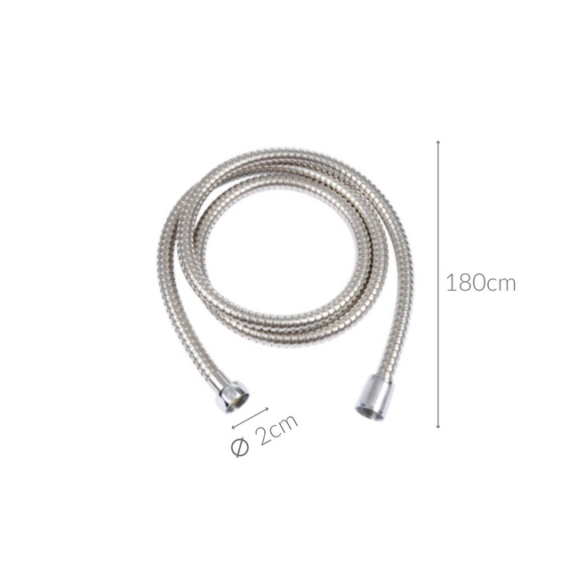 Furtun de duș flexibil din oțel inoxidabil, 1,5 - 1,8 m