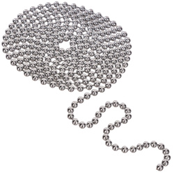 Lant de copt, bile metalice, 180 cm