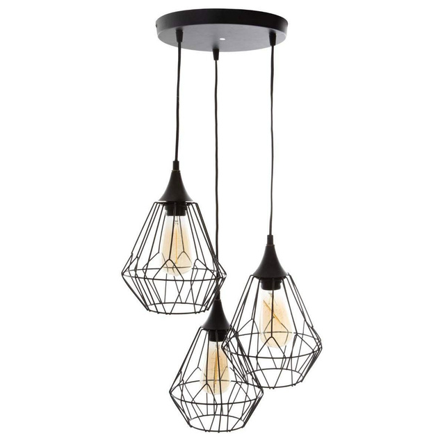 Lampa, metal, LOFT, designer, 3 surse de iluminare