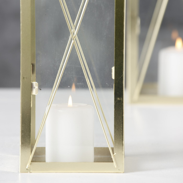 Set 2 felinare  Farol, auriu