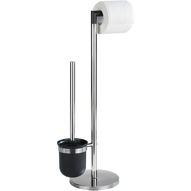 Suport pentru hârtie igienică și perie de toaletă, PARUS - 2în1, WENKO