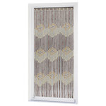 Perdea pentru ușă cu margele din lemn, 90 x 200 cm