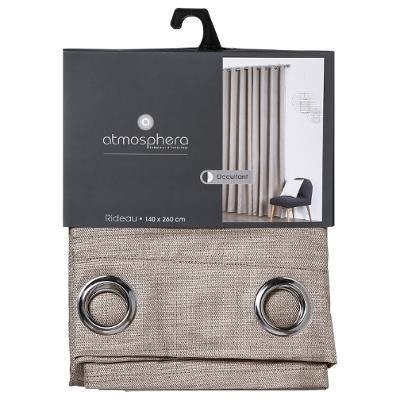 Perdea cu ochiuri NATTE, 140 x 260 cm