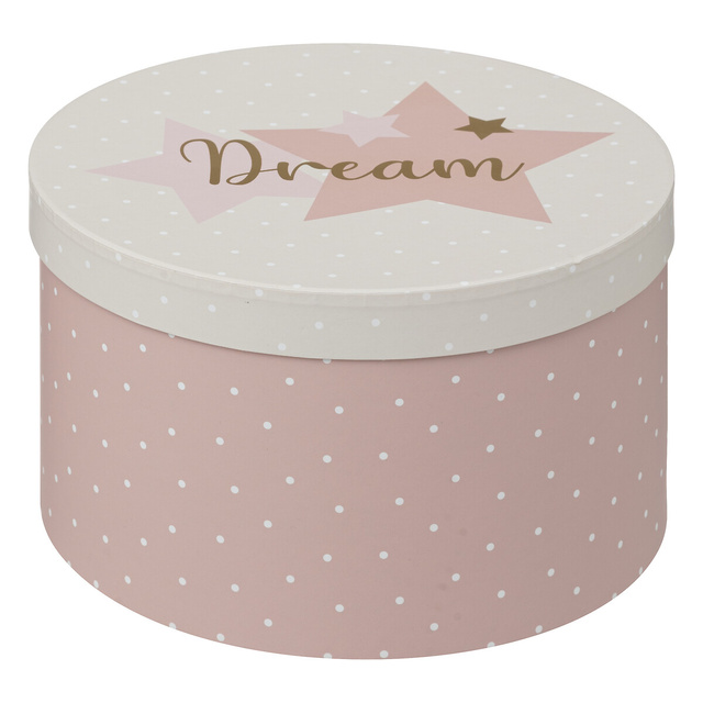 Cutii de depozitare pentru jucarii rotunde THALIE, set de 3 cutii