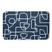Covor baie LABYRINTHE bleumarin, 45 x 75 cm