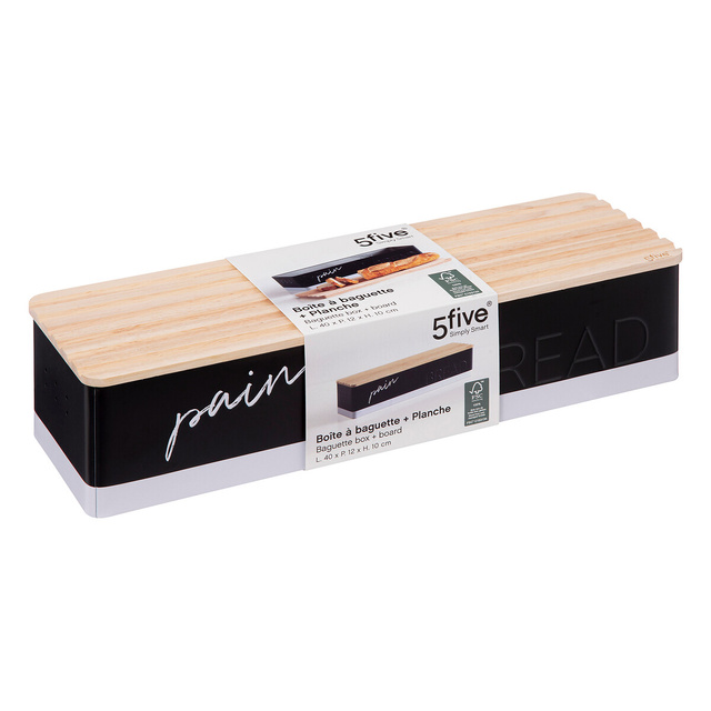 Recipient pentru baghete paine, metal, 40, 4 x 12,2 x 9 cm