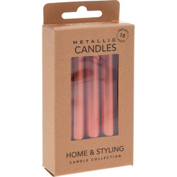 Candele metalice de masă din parafină, 10 cm