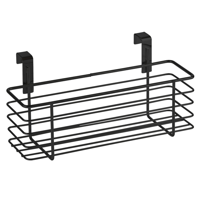 Raft de bucătărie, coș multifuncțional pentru depozitare, 10 x 24 x 11,5 cm, WENKO, negru