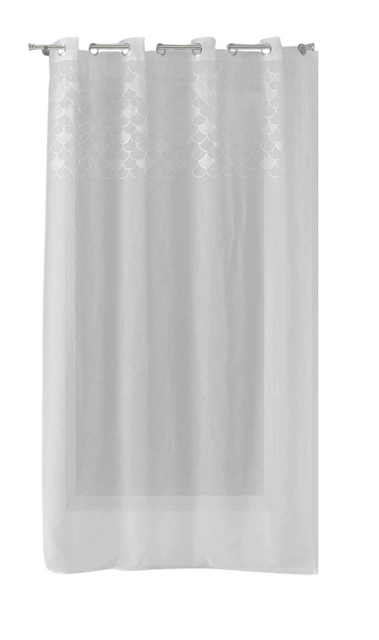 Perdea cu broderie YAELLE, 135 x 280 cm, prindere cu inele