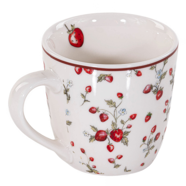 Cana de ceai model cu capsuni Emily, 250 ml