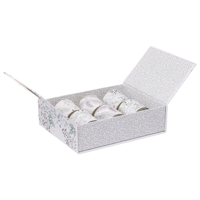 Lumanari parfumate cu imprimeu Craciun, Ø 4,5 cm, 6 buc.