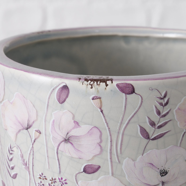 Ghivece ceramice cu flori pictate, SARAH