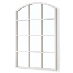 Oglindă într-un cadru de fereastră cu arc, 76 × 52 cm