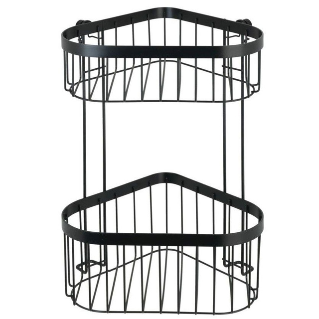 Raft baie cu două niveluri Classic Plus, Negru, 33x23,5x18,5 cm, WENKO