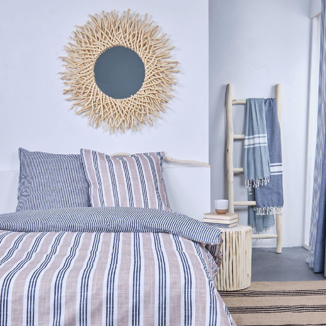 Lenjerie de pat din bumbac Deco Pattern, reversibila, 220 x 240 cm