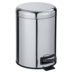 Cos de gunoi LEMAN, argintiu, 5 L, Wenko