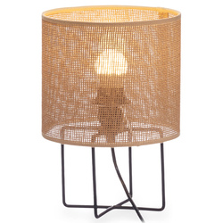 Lampa de noptiera cu abajur impletit, Ø 20 cm