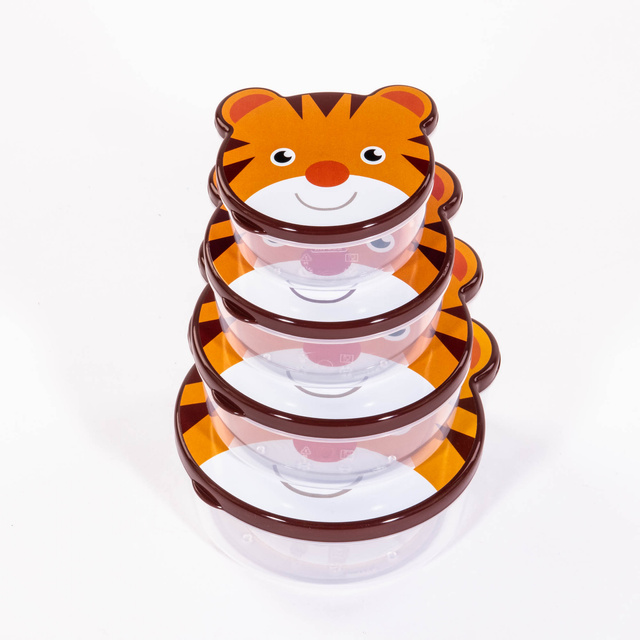 Set cutii cu motiv animal, 4 piese de diferite dimensiuni