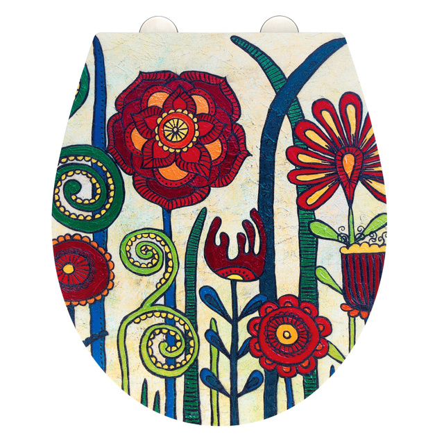 Capac de toaletă cu grafică colorată, WENKO