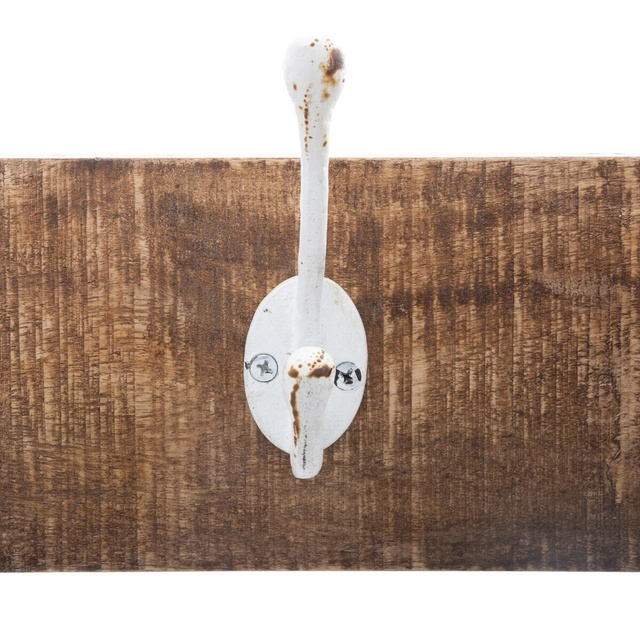 Cuier pentru hol din lemn de mango, 5 cârlige