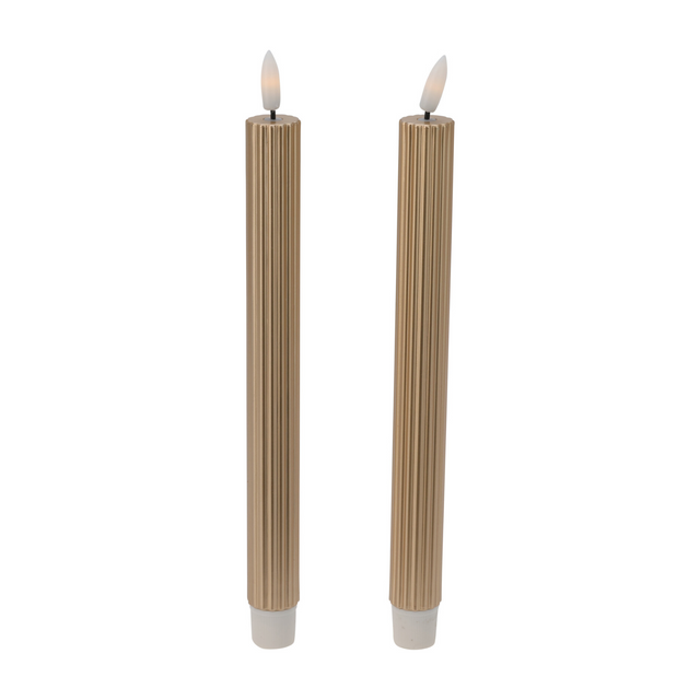 Lumânări de masă din ceară cu LED, 25 cm