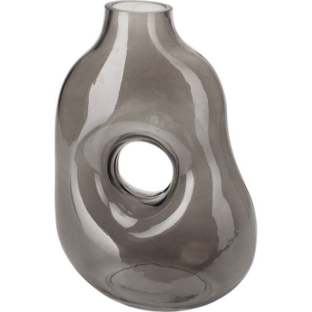 Vaza lacrima pentru plante uscate, sticla inchisa la culoare, 25 cm