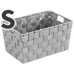 Coș ADRIA - recipient de depozitare, dimensiune S, WENKO, gri