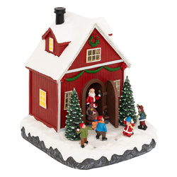 Căsuță de Crăciun, 16 LED-uri, 18,5 cm