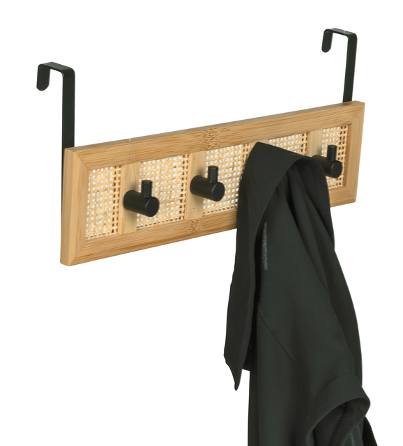 Cuier pentru usa ALLEGRE BAMBOO, 4 umerase, WENKO