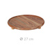 Tava rotunda din lemn de salcam