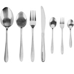 Set tacâmuri MODERNE din oțel inoxidabil, 39 de elemente